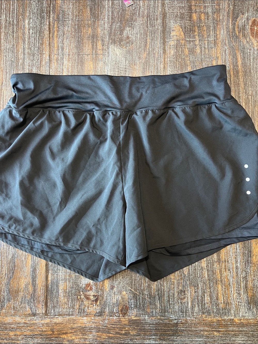 Black Women's Athletic Shorts with Wide Waistband